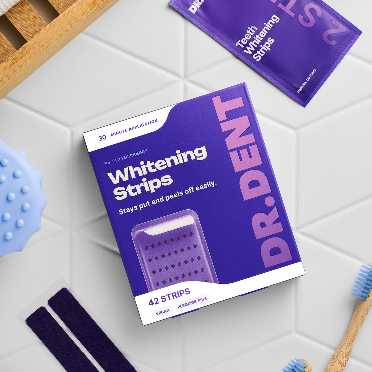 Bandes blanchissantes violettes 2